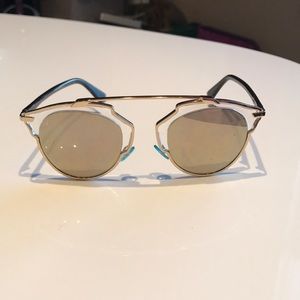 Dior gold sunglasses